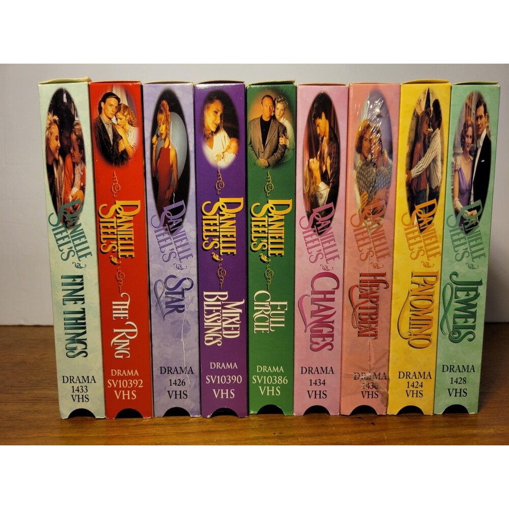 Danielle Steel's 9 VHS Videos Romance Fiction Film TV Movie Job Lot Family